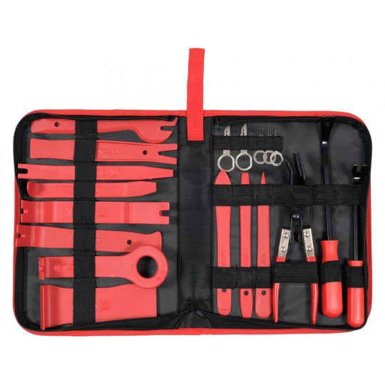 Zestaw ściągaczy do tapicerki i radia samochodowego 19 elementów YT-08442 YATO