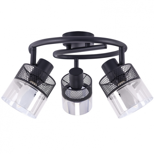 Lampa sufitowa MONTANA-3G czarno-biała 3xE14 04957 STRUHM