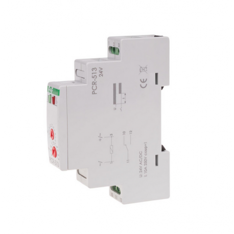 Time relay 1P 10A delayed activation PCR-513 F&F
