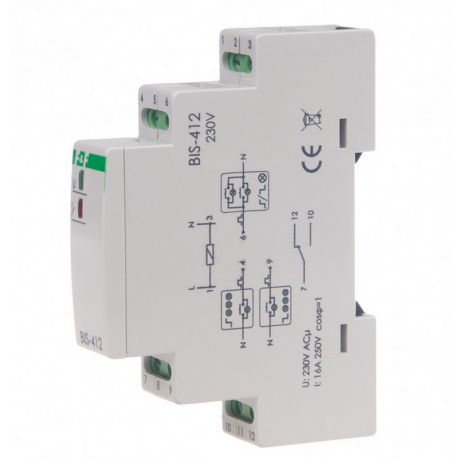 BIS-412 16A 230V AC 1P F&F bistable relay