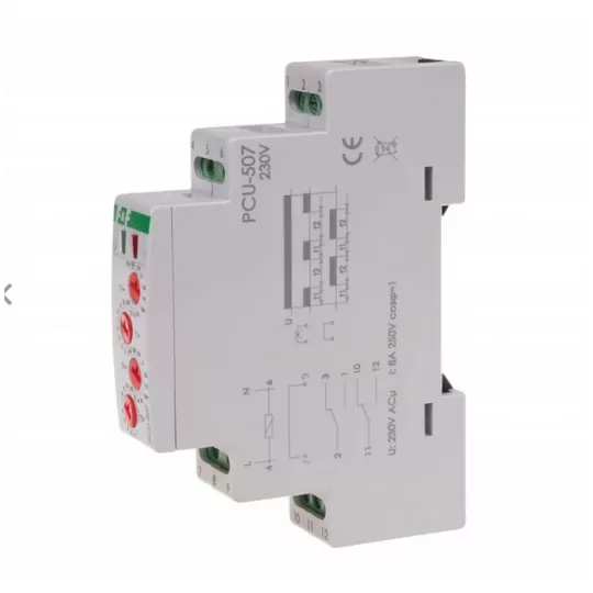 Time relay 2P 8A AC 230V PCU-507 F&amp;F