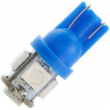 LED car bulb T10 W5W 5 SMD BLUE.