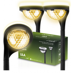 2x Lampa Solarna Ogrodowa...