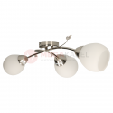 CAZZAGO-3 satin/nick E27 Vit ceiling plafond lamp