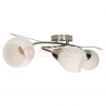 Lampa sufitowa plafon CAZZAGO-3 satin/nick E27 Vit