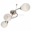 Lampa sufitowa plafon CAZZAGO-3 satin/nick E27 Vit