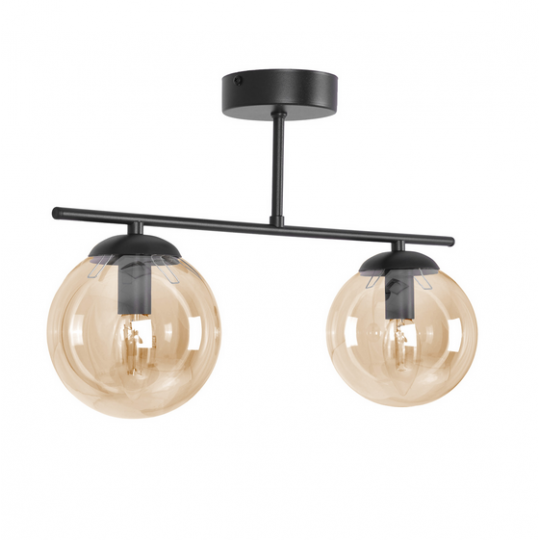 Lampa sufitowa DELTA K-5163 czarna 2xE14 KAJA