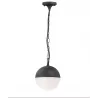 Lampa ogrodowa ULSA wisząca czarna IP44 E27 Polux