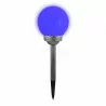Lampa solarna KULA RGB 15 inox 15cm CW 309310 POLUX