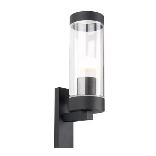 SPECTRA black E27 garden wall lamp by Polux