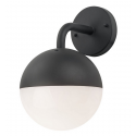 ULSA garden wall lamp down black IP44 E27 Polux