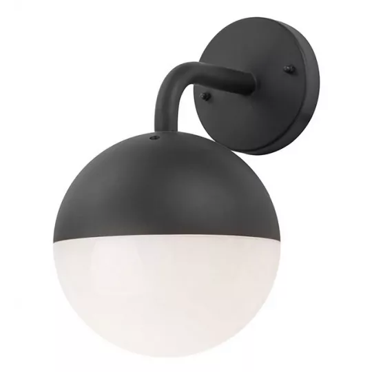 Lampa kinkiet ogrodowy ULSA dół czarna IP44 E27 Polux