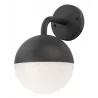 Lampa kinkiet ogrodowy ULSA dół czarna IP44 E27 Polux