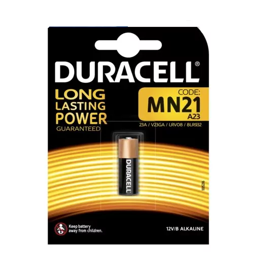 Bateria Duracell 12V MN21 A23 BL1 1sztuka DURACELL Bateria Duracell 12V MN21 A23 BL1 1sztuka DURACELL