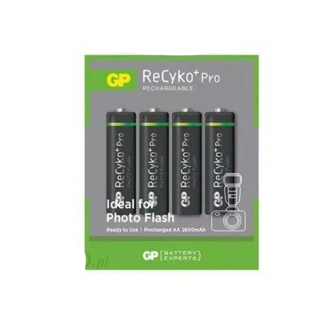 GP ReCyko+ AA 2600mAh Black rechargeable batteries (op.4pcs)