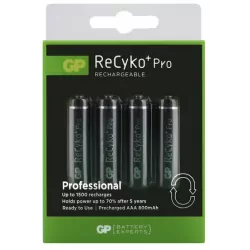 Akumulatorki GP ReCyko+ AAA 800mAh (op.4szt)