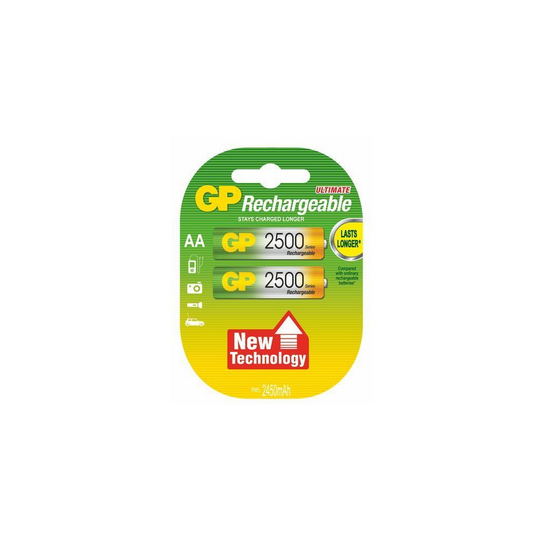 GP AA 2500mAh rechargeable batteries 2 pieces GP