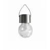 Lampka solarna wisząca kulka szkło/inox RGB 304704