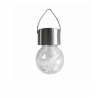Solar pendant lamp ball glass/inox RGB 304704