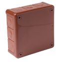 Brown box n/t 110x110x35 with rubbers 051-02 ViPl