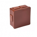 Brown box n/t 80x80x32 IP55 rubber 002-02 ViPl