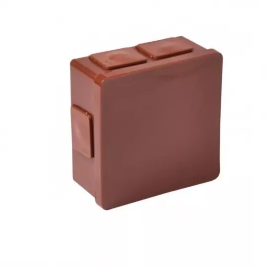 Brown flush box 80x80x32 IP55 rubber 002-02 ViPlast