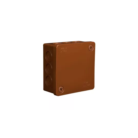 Brown flush box 86x86x40 IP55 023-02 ViPlast Brown flush box 86x86x40 IP55 023-02 ViPlast