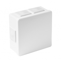 Puszka biała n/t 80x80x32 IP55 guma 002-01 ViPlast