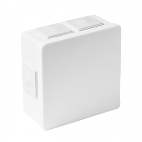 Puszka biała n/t 80x80x32 IP55 guma 002-01 ViPlast