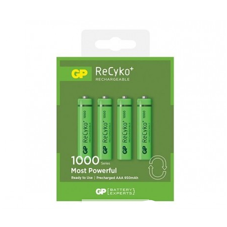 1000mAh R03 GP AAA rechargeable batteries (op.4pcs)