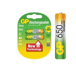 Akumulatorki GP Rechargeable AAA 650mAh (op.2szt)
