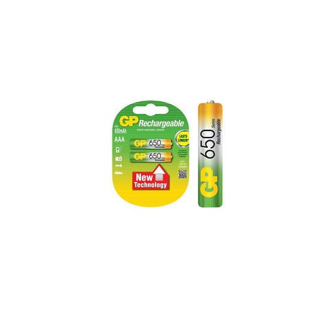 Akumulatorki GP Rechargeable AAA 650mAh (op.2szt)
