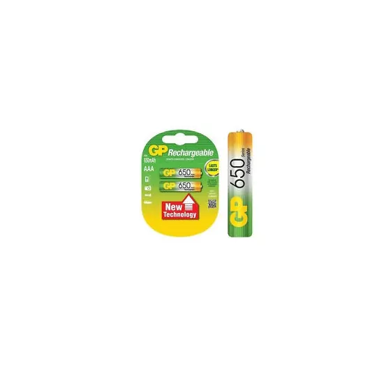 Akumulatorki GP Rechargeable AAA 650mAh 2 sztuki GP Akumulatorki GP Rechargeable AAA 650mAh 2 sztuki GP