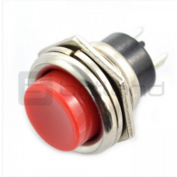 Momentary round switch PBS26B black 043269
