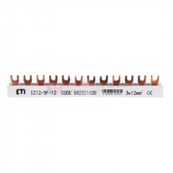 Szyna łączeniowa widełkowa 3P 80A 12mm2 (12 mod.) IZ12/3F/12 002921020