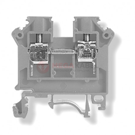 Złączka szynowa 2-przewod. 6mm szara ZSG1-6Ns