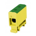 Złączka szynowa 1,5-50 mm2 TS35  OTL50 żółto - zielona MOREK
