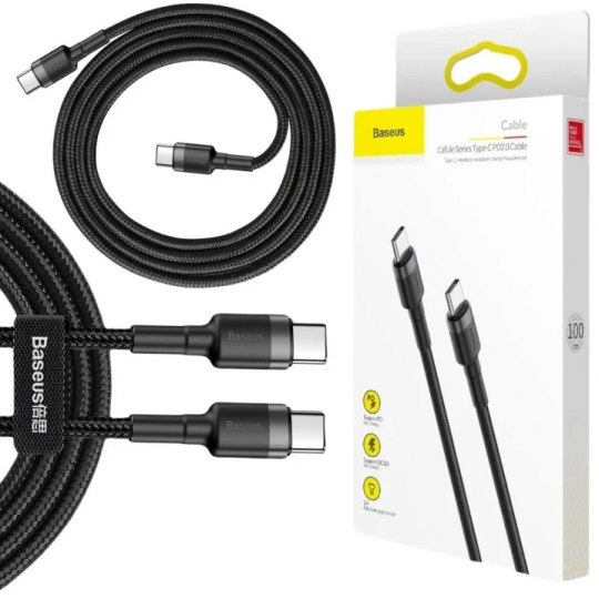 Kabel 1m 2xUSB-C Cafule 3.0 60W CATKLF-GG1 BASEUS