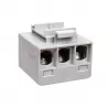 Bus connector 1,5-50 mm2 TS35 3 tracks OTL50-3X grey MOREK