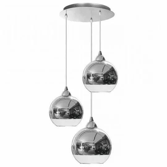 Lampa wisząca szklane kule GLOBE III 9306 chrom