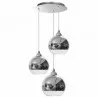 Lampa wisząca szklane kule GLOBE III 9306 chrom