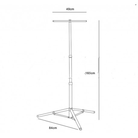 Tripod for exposure. 2-handles 155cm 306470 Polux