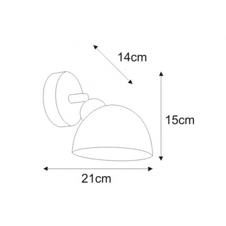 HOPE wall lamp K-JSL-1305/1W CHR E14 Kaja