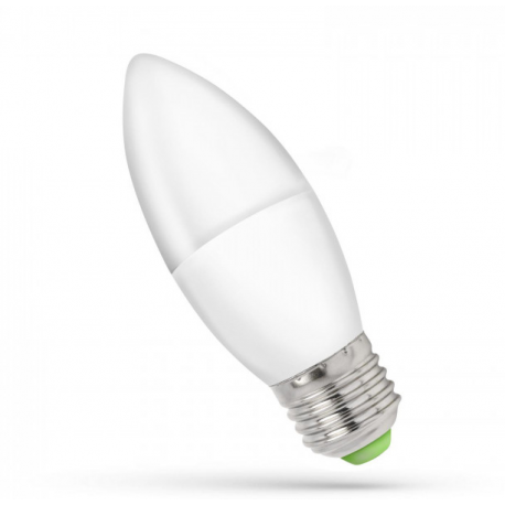 LED bulb E27 candle 6W 230V cold CW Spectrum