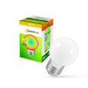 LED PVC ball bulb E27 1W MULTIKOLOR SPECTRUM