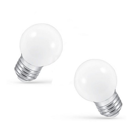 LED PVC ball bulb E27 1W MULTIKOLOR SPECTRUM