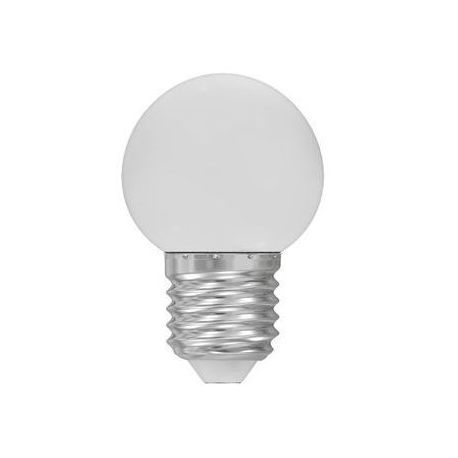 Żarówka LED PCV kulka E27 1W BIAŁA SPECTRUM