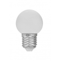 LED PVC ball bulb E27 1W WHITE SPECTRUM