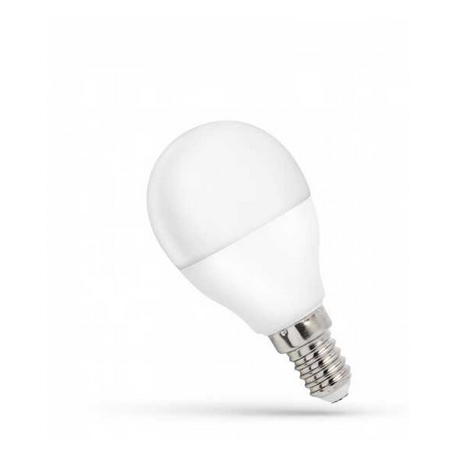 Żarówka LED kulka E14 230V 8W zimna CW SPECTRUM