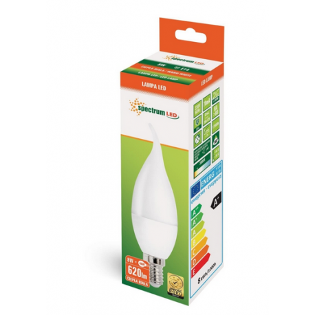 LED E14 DECO candle bulb 8W 230V warm WW